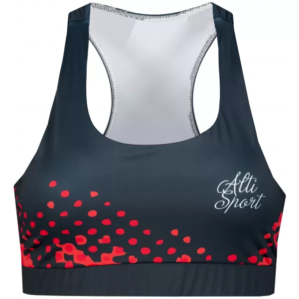  Ženski premium funkcionalni sportski grudnjak ALTISPORT VOJ/ALW109POD01 CRVENO-CRNA 