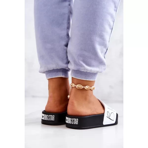  Modne ženske papuče BIG STAR JJ274A275 WHITE Big Star Shoes 