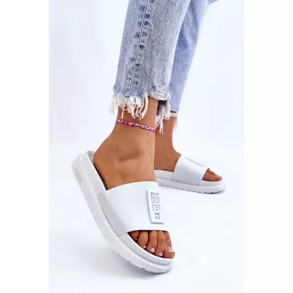 Ženske papuče BIG STAR LL274428 WHITE Big Star Shoes 