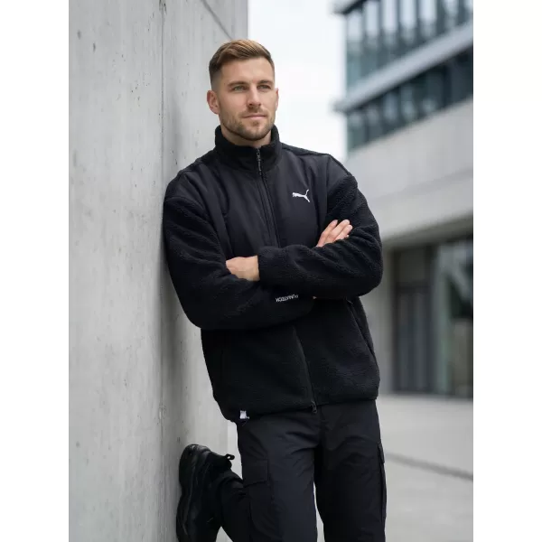  Muška jakna PUMA TECH SOFT TECH RELAXED SHERPA JACKET 632104-01 CRNA 