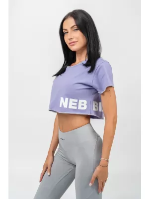 Crop top majica POWERHOUSE 279 SVIJETLO LJUBIČASTA Nebbia