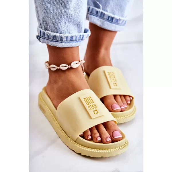  Ženske papuče BIG STAR JJ274A305 YELLOW Big Star Shoes 