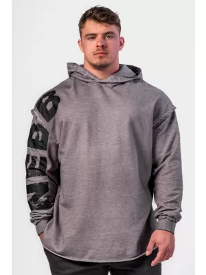 Isprani oversized hoodie NO BS 371 SVIJETLO SIVA Nebbia