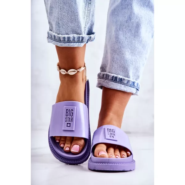  Ženske modne papuče BIG STAR JJ274A304 PURPLE Big Star Shoes 