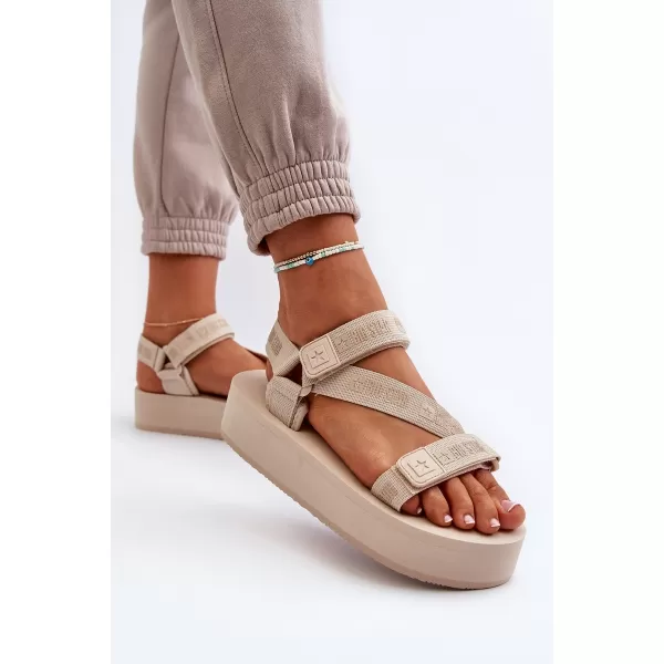  Ženske sandale BIG STAR NN274A528 BEIGE Big Star Shoes 