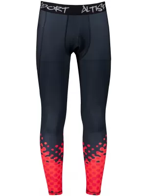 Muške duge premium sportske tajice ALTISPORT VOJ/ALM109LEG01 CRVENO/CRNO
