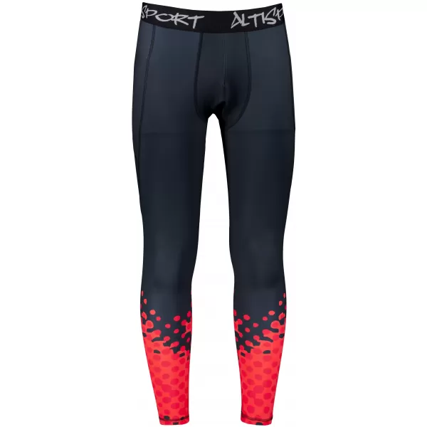  Muške duge premium sportske tajice ALTISPORT VOJ/ALM109LEG01 CRVENO/CRNO 