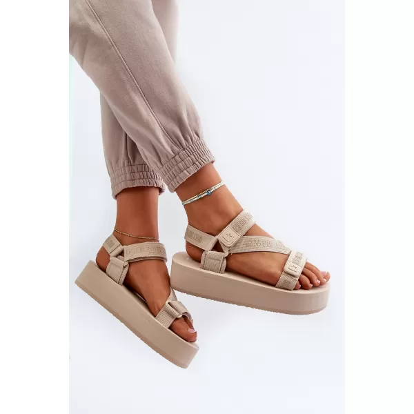  Ženske sandale BIG STAR NN274A528 BEIGE Big Star Shoes 