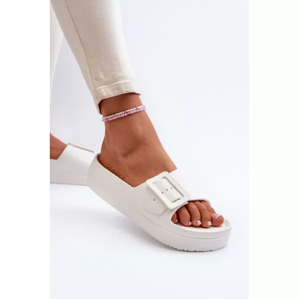  Ženske papuče BIG STAR NN274A661 WHITE Big Star Shoes 