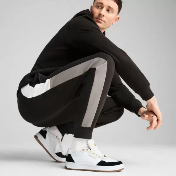  Muške trenirke PUMA ESS BLOCK SWEATPANTS FL CL 684688-01 CRNA 