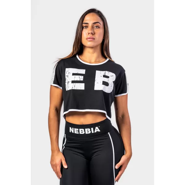  Crop top majica kratkih rukava GAME ON 610 BLACK Nebbia 