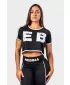 Crop top majica kratkih rukava GAME ON 610 BLACK Nebbia