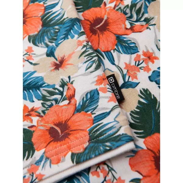  Muški majica OMBRE OM-POSS-0149 BIJELA 
