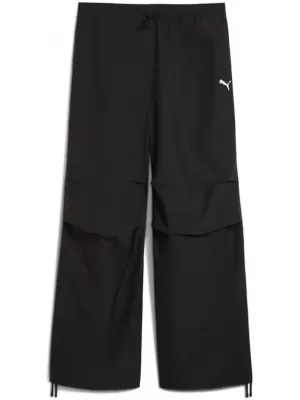 Ladijske hlače PUMA WARDROBE ESS PARACHUTE WOVEN PANTS OP 632044-01 CRNI