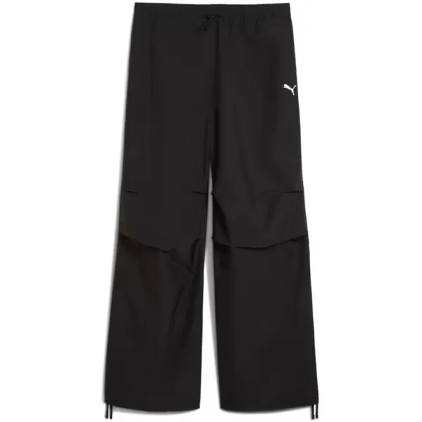  Ladijske hlače PUMA WARDROBE ESS PARACHUTE WOVEN PANTS OP 632044-01 CRNI 