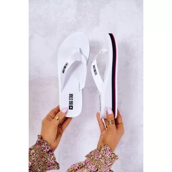  Ženske japanke na klin BIG STAR JJ274A333 WHITE Big Star Shoes 