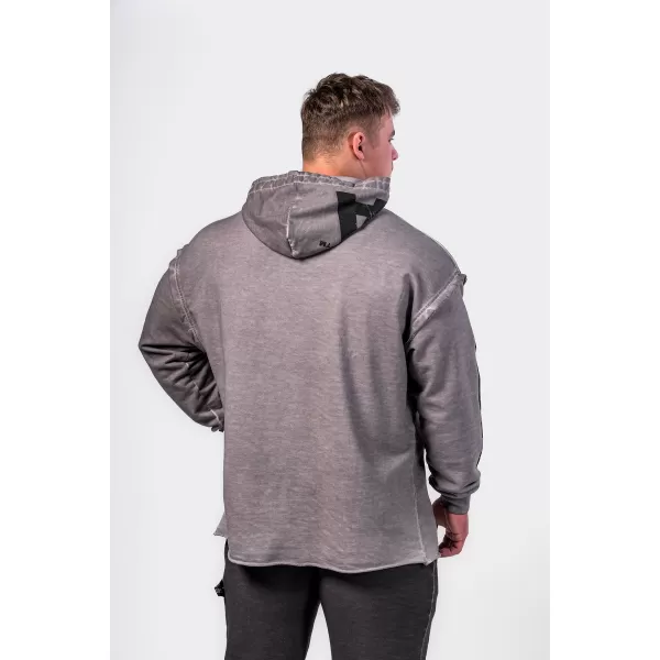 Isprani oversized hoodie NO BS 371 SVIJETLO SIVA Nebbia 