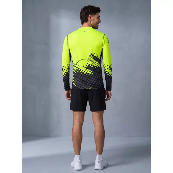  Vrhunska muška funkcionalna kompresijska majica dugih rukava ALTISPORT VOJ/ALM109TR03 FLUO ŽUTA 