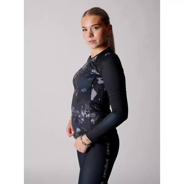  Ženska premium funkcionalna majica dugih rukava ALTISPORT VOJ/ALW110TR03 CRNA 