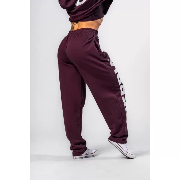  Široke široke trenirke BOYFRIEND STYLE 432 TAMNOCRVENA Nebbia 