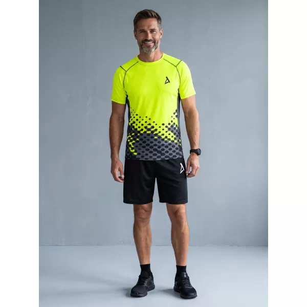  Muška premium funkcionalna kompresijska majica ALTISPORT VOJ/ALM109TR04 FLUO ŽUTA 