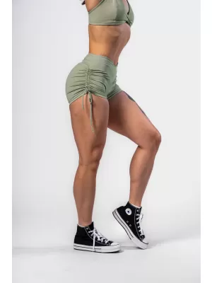 Push-up kratke hlače s vezicama STRONG BEAUTY 429 SVIJETLO ZELENE Nebbia