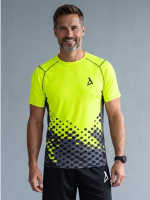 Muška premium funkcionalna kompresijska majica ALTISPORT VOJ/ALM109TR04 FLUO ŽUTA