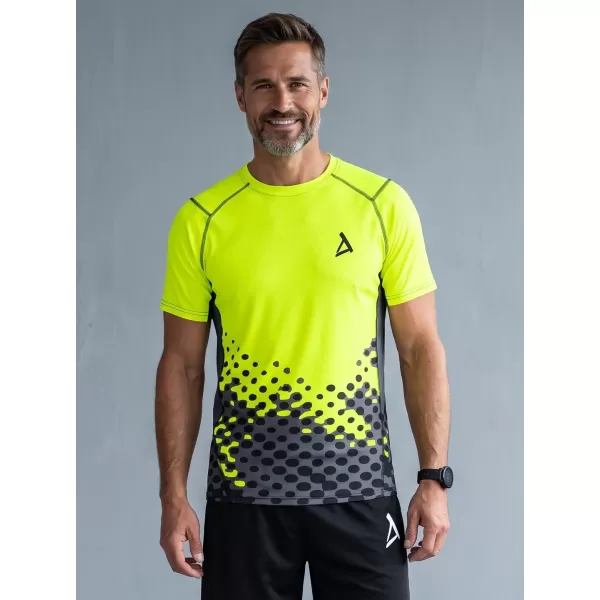  Muška premium funkcionalna kompresijska majica ALTISPORT VOJ/ALM109TR04 FLUO ŽUTA 