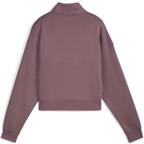  Ženska majica PUMA CLASS COMFORT HALF-ZIP SHORT CREW FL 688138-88 LJUBIČASTA 