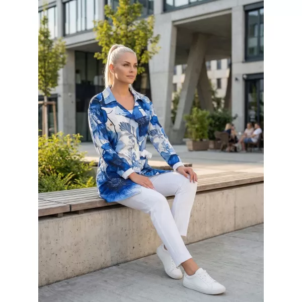  Ženska vrhunska jakna ALTISPORT VOJ/ALW102MI05 TAMNOPLAVA/BIJELA 