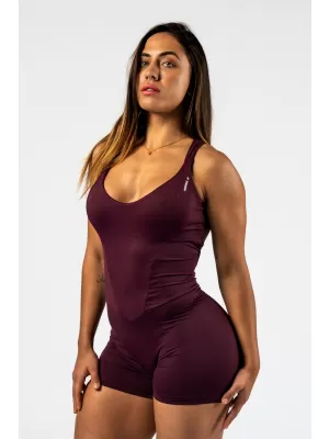 Fitnes kombinezon za oblikovanje STRONG BEAUTY 427 TAMNOCRVENA Nebbia