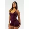 Fitnes kombinezon za oblikovanje STRONG BEAUTY 427 TAMNOCRVENA Nebbia