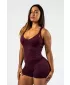 Fitnes kombinezon za oblikovanje STRONG BEAUTY 427 TAMNOCRVENA Nebbia