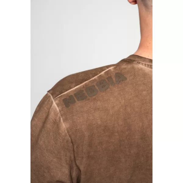  Isprana oversized majica kratkih rukava HERITAGE 355 SVIJETLO SMEĐA Nebbia 