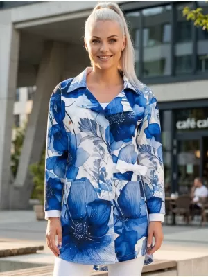 Ženska vrhunska jakna ALTISPORT VOJ/ALW102MI05 TAMNOPLAVA/BIJELA