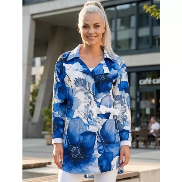  Ženska vrhunska jakna ALTISPORT VOJ/ALW102MI05 TAMNOPLAVA/BIJELA 