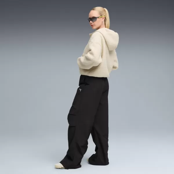  Ženska majica PUMA WARDROBE ESS OVERSIZED POLAR FLEECE HOODIE 632048-87 BIJELA BOJA 