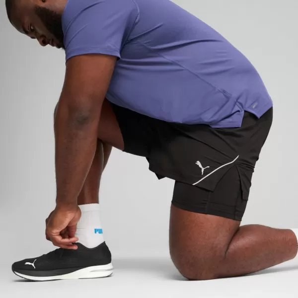  Kratke hlače PUMA M RUN ULTRAWEAVE 2IN1 5"" SHORT​ 526635-01 CRNI 