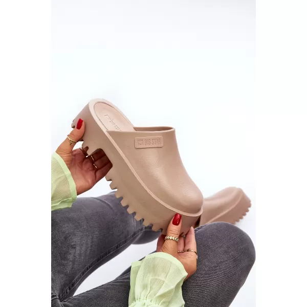  Ženske papuče BIG STAR NN274016 BEŽ Big Star Shoes 