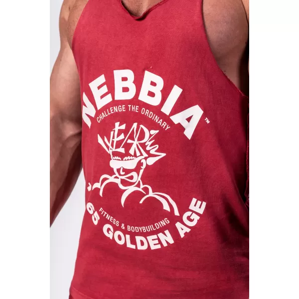  Washed muscle back stringer GOLDEN AGE 791 RED Nebbia 
