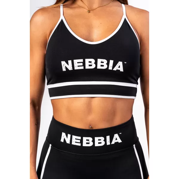  Sportski grudnjak srednje potpore MY RULES 608 BLACK Nebbia 